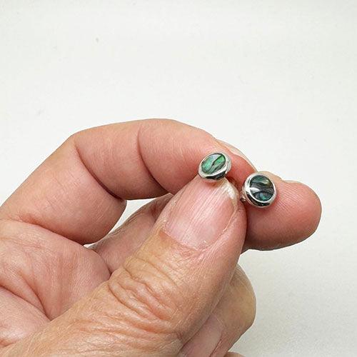 Stunning Paua Stud Earrings - Image 2