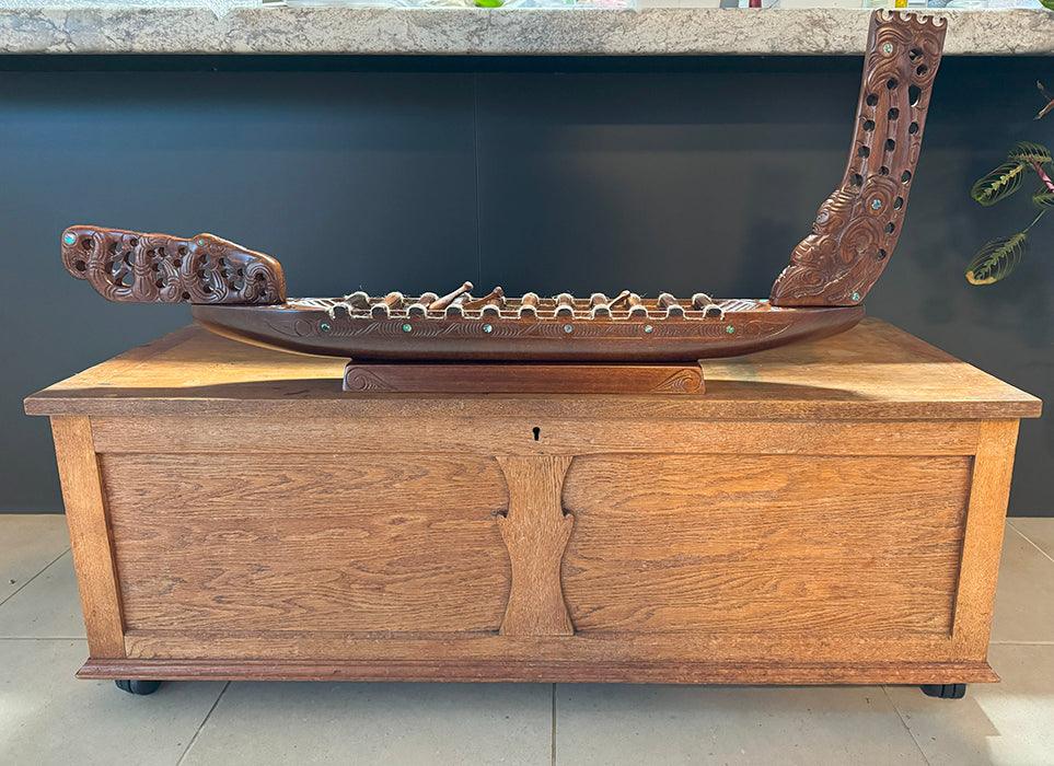 Stunning XL Metre Long Maori Waka Taua Canoe - Image 3