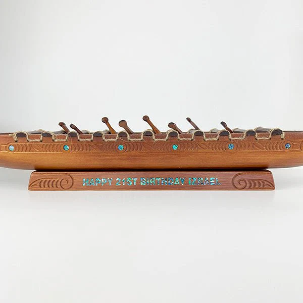 Stunning XL Metre Long Maori Waka Taua Canoe - Image 7