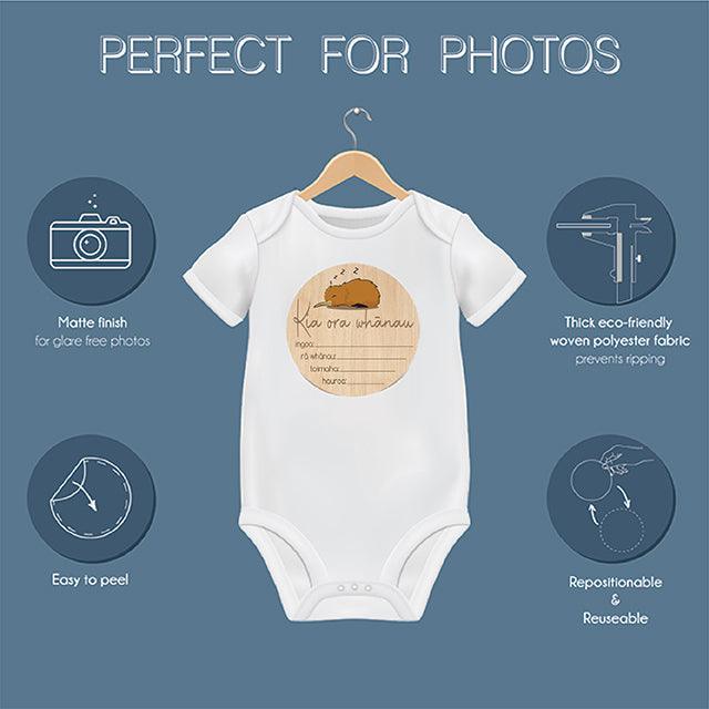 Te Reo Maori Baby Milestone Discs for Photography - Image 7