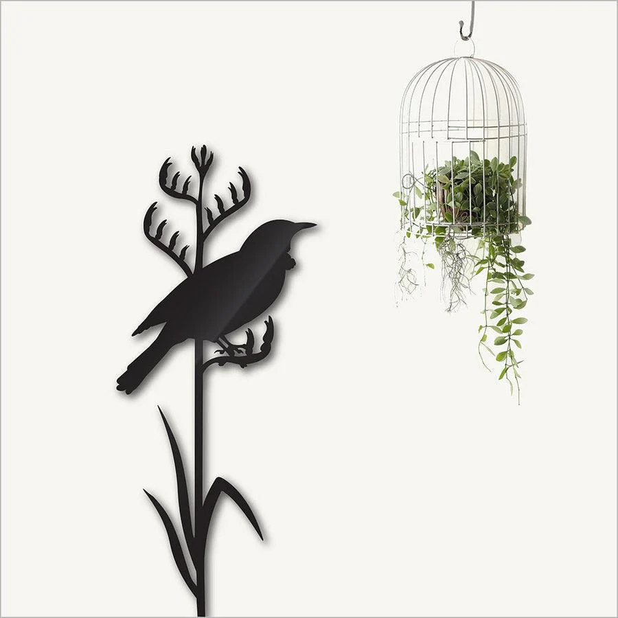 Tui on Tall Flax Acrylic Mirror or Panel - Image 2