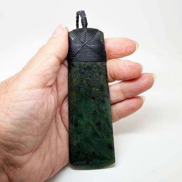 Whopper 12cm Genuine NZ Greenstone Toki Necklace - Image 3