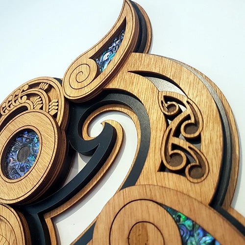 Whopper 56cm Maori Manaia Hanging Wall Art - Image 3